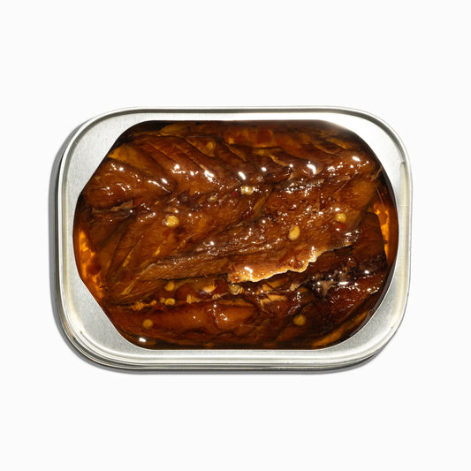 Slow Smoked Mediterranean Mackerel with Chili Flakes in EVOO | Premium Conservas | Fishwife