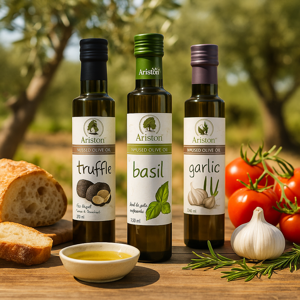 Taste the Mediterranean: Trio of Premium Infused Olive Oils. By Alpha Omega Imports
