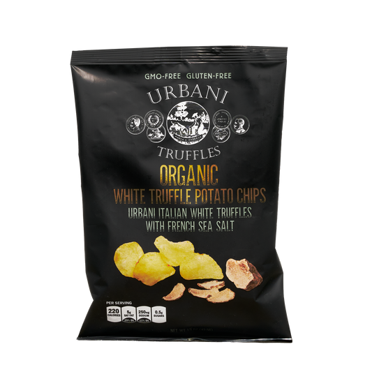 Urbani Organic White Truffle Potato Chips β Premium Italian Truffle Chips with French Sea Salt (150g / 5.3 oz)