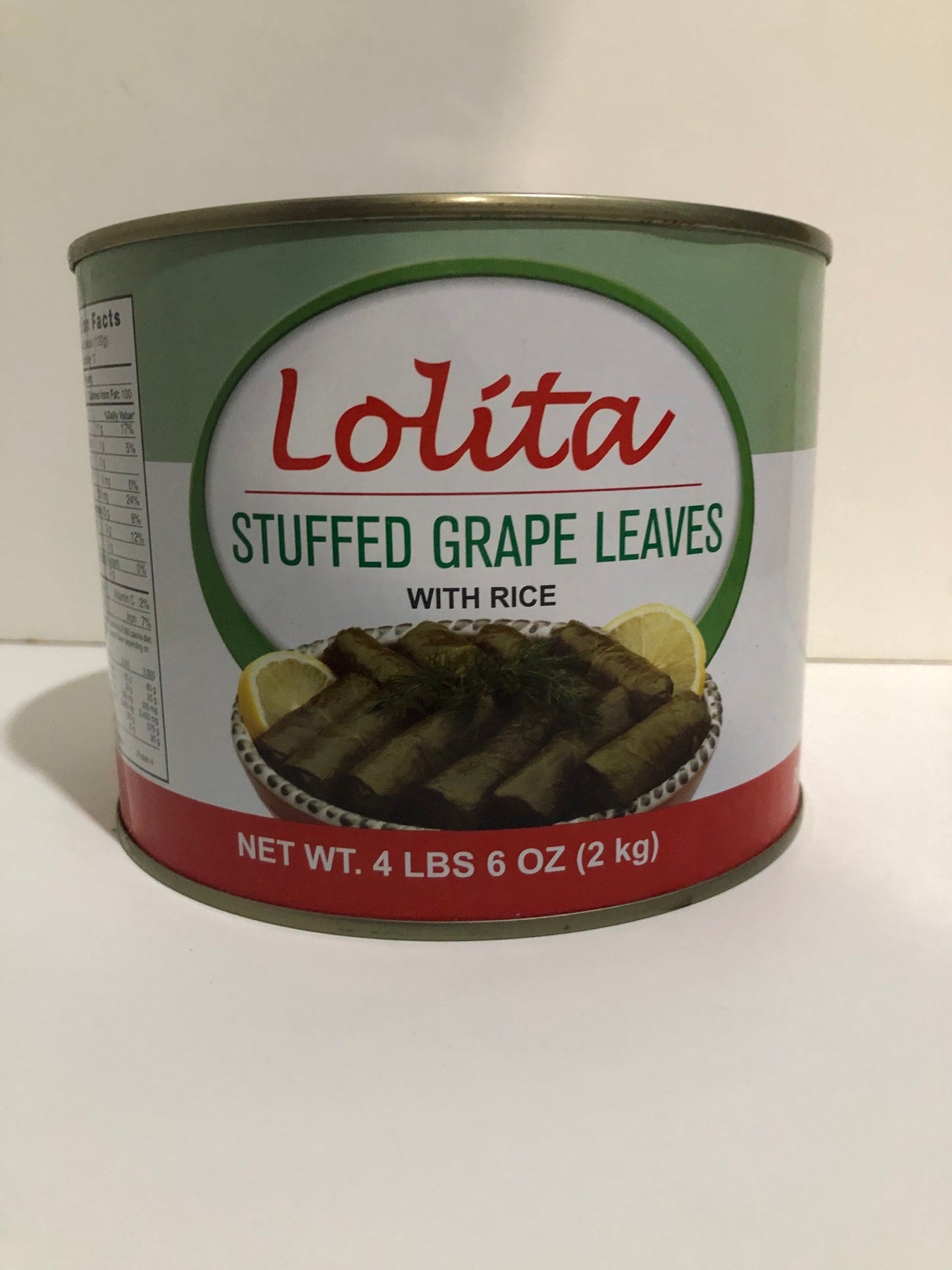 Lolita Stuffed Vine Leaves: Delicious, Nutritious, and Low-Calorie Snack Option  (Dolma),  4 lbs 6 oz (2 kg)