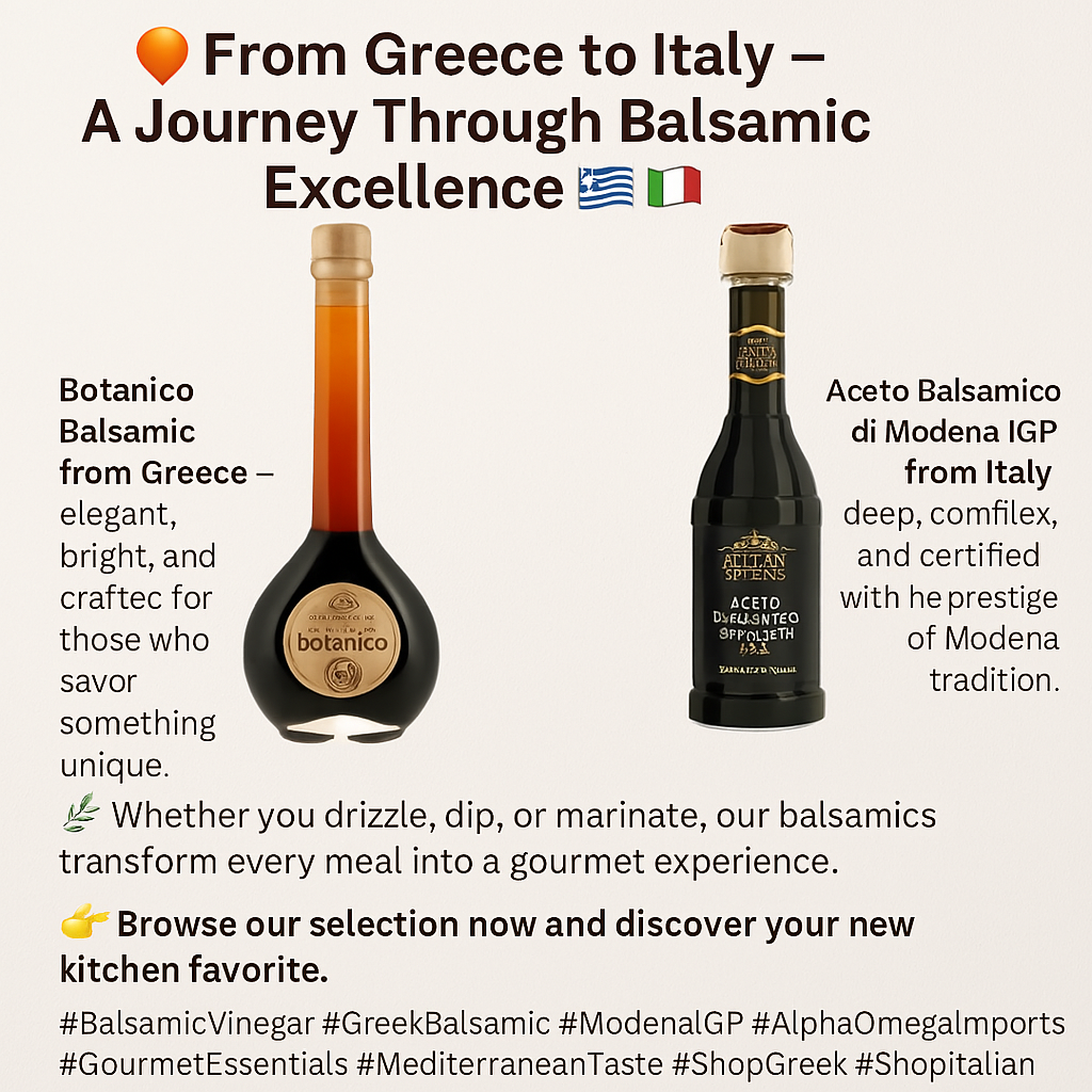Greek vs. Italian Balsamic Vinegar – What’s the Difference?