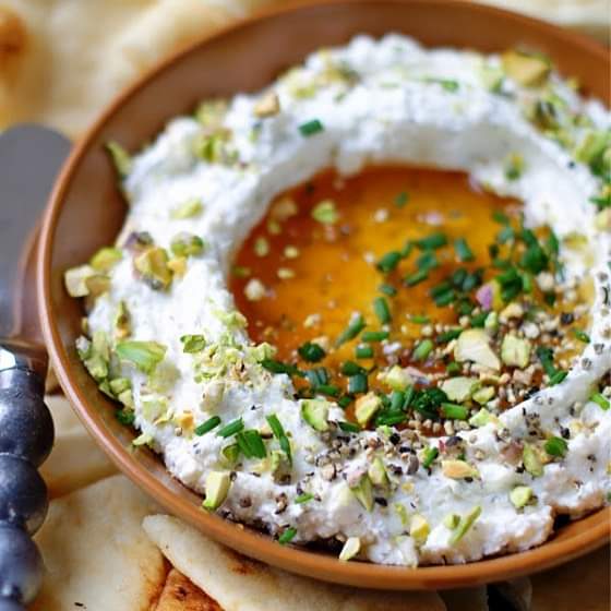 Easy whipped feta dip