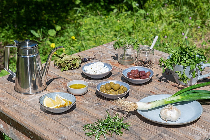 Marinated Olives with Feta Cheese