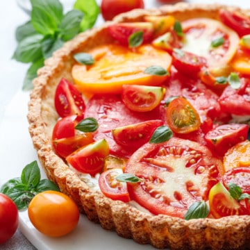 Goat Cheese & Heirloom Tomato Tart