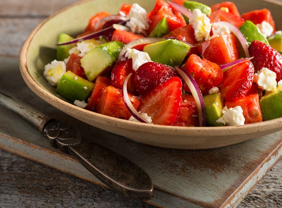 WATERMELON AND STRAWBERRY SALAD