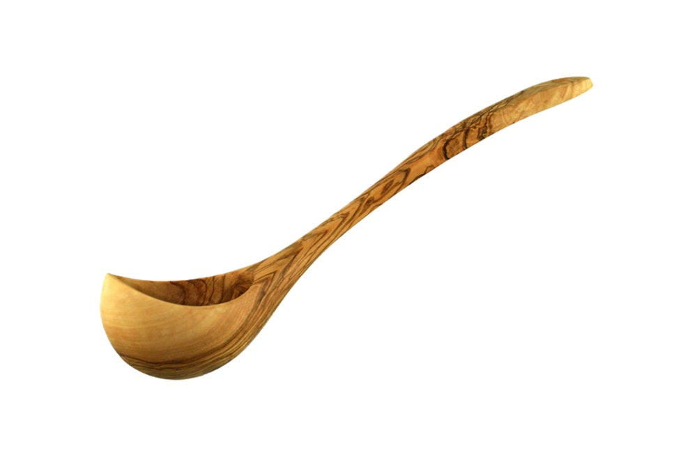 Olive wood Ladle. Alpha Omega Imports