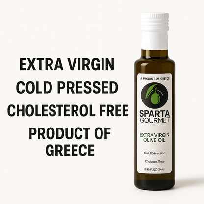 Sparta Gourmet Extra Virgin Olive Oil – Premium Greek Cold-Pressed Olive Oil (250ml / 8.45 fl oz)