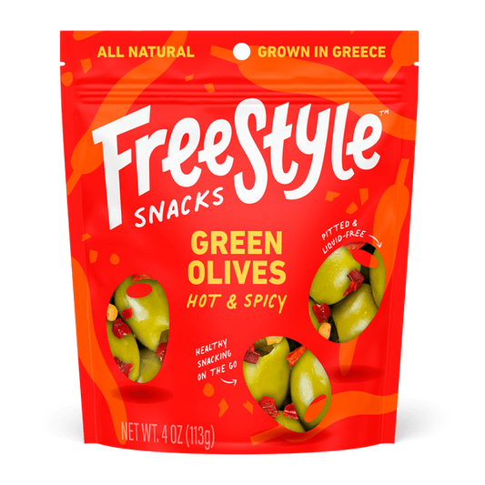 Green Olives Hot & Spicy - Pitted, Liquid-Free