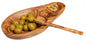 Olive Set of 2 - (2 sections Serving Dish + Olive Pick)