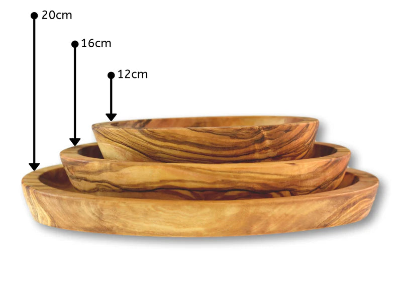 Nesting Oval Serving Plates Set of 3. Distributed by Alpha Omega Imports
