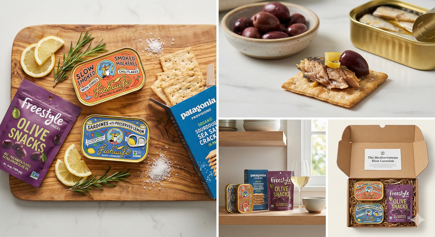 The Mediterranean Host Curation - Premium Tinned Seafood & Aperitivo Bundle