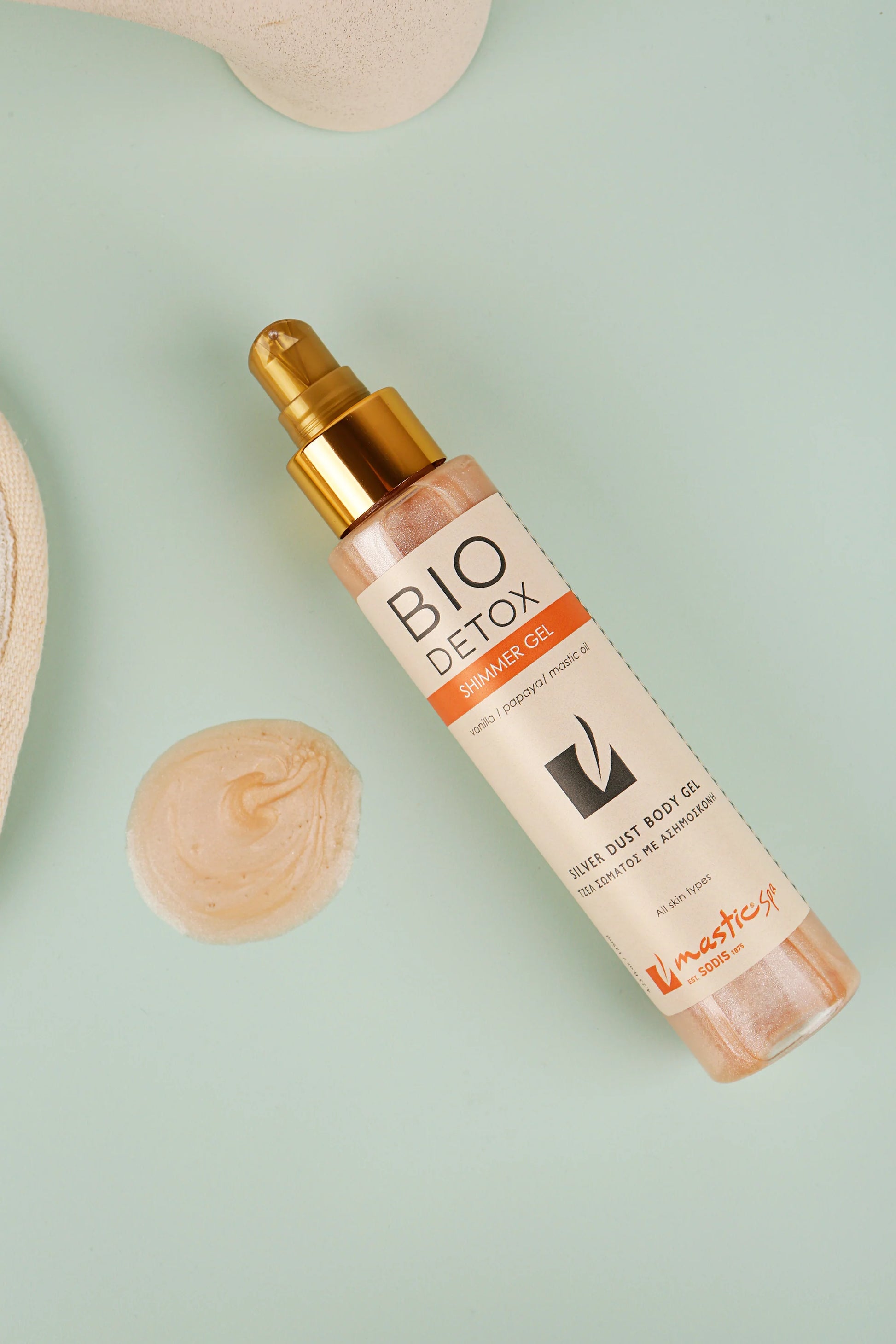 bio-detox-shimmer-gel. Imported and distributed by Alpha Omega Imports