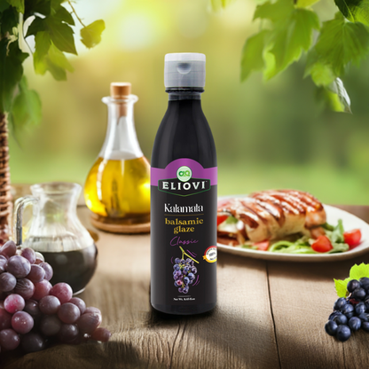Eliovi Classic Balsamic Glaze – Rich & Velvety Gourmet Drizzle (8.45 fl. oz.)