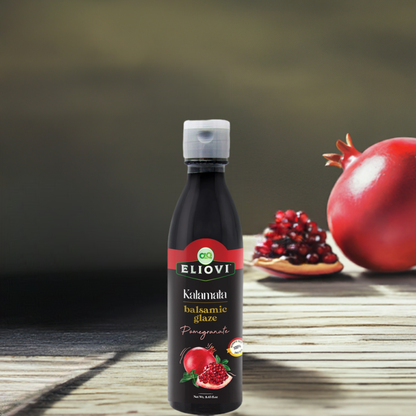 Eliovi Pomegranate Balsamic Glaze – Bold, Fruity & Antioxidant-Rich (8.45 fl. oz.)