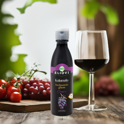 Eliovi Classic Balsamic Glaze – Rich & Velvety Gourmet Drizzle (8.45 fl. oz.)