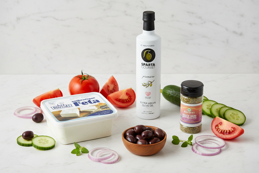 Greek Salad Kit with Actual Products