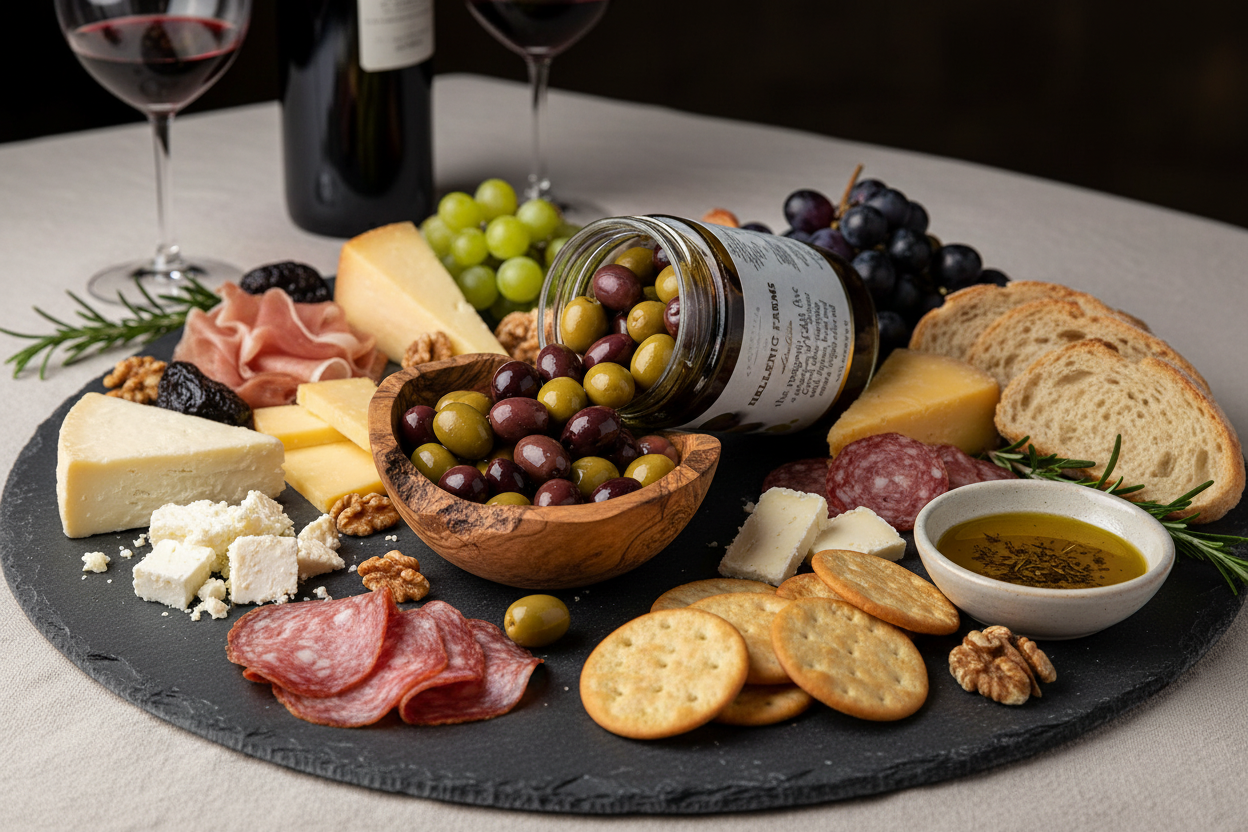 Magnificent Five Olives Charcuterie Board