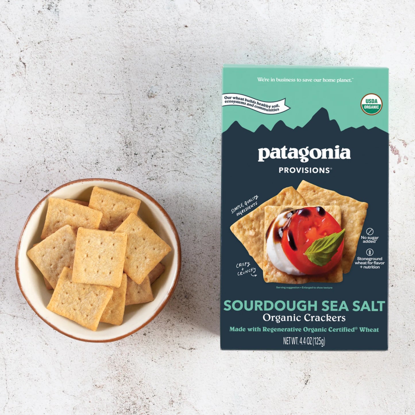 Patagonia Provisions Organic Sourdough Sea Salt Crackers
