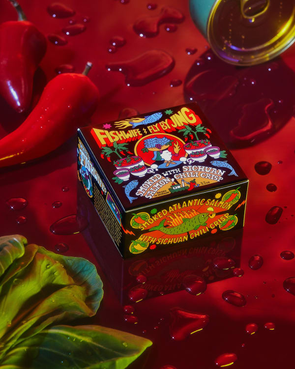 Smoked Salmon with Fly By Jing Sichuan Chili Crisp