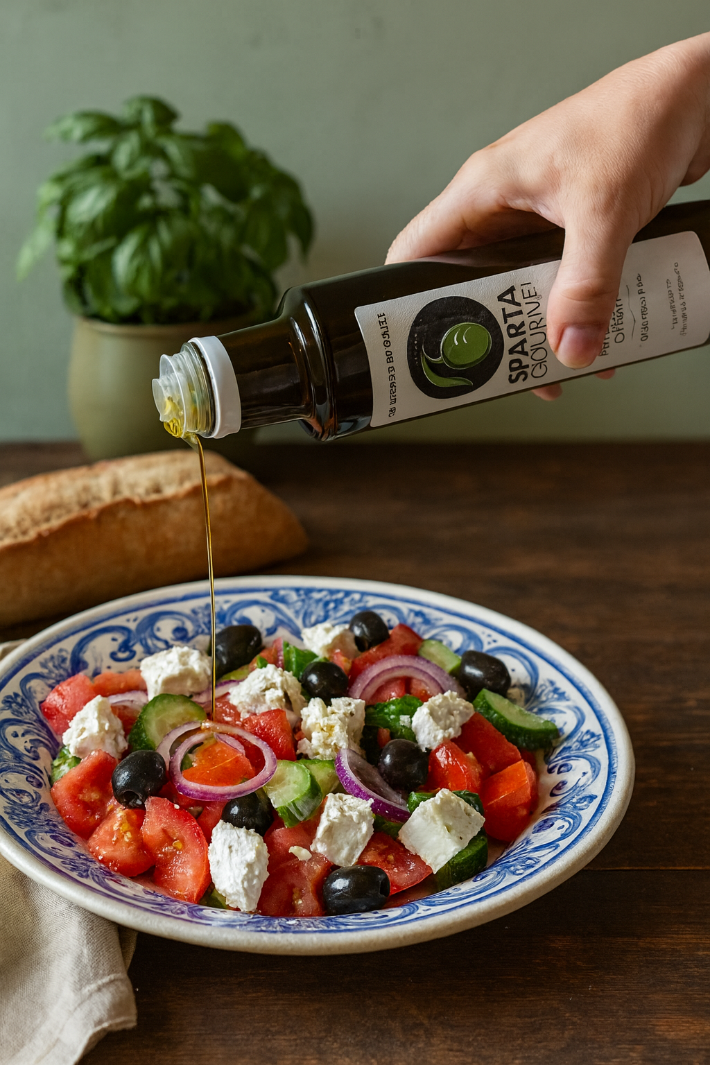 Sparta Gourmet Extra Virgin Olive Oil – Premium Greek Cold-Pressed Olive Oil (250ml / 8.45 fl oz)