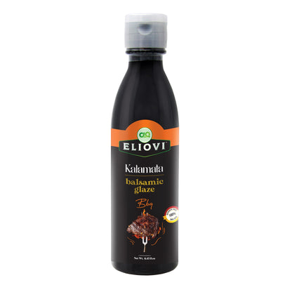 Eliovi Balsamic Glaze Bbq. Imported and Distributed by Alpha Omega Imports