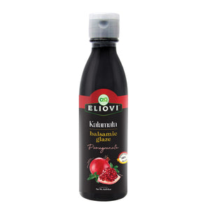 Eliovi Balsamic Glaze Pomegranate. Imported and Distributed by Alpha Omega Imports