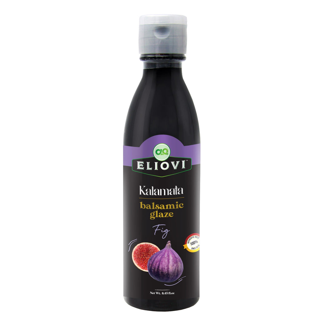 Eliovi Balsamic Glaze Fig. Imported and Distributed by Alpha Omega Imports