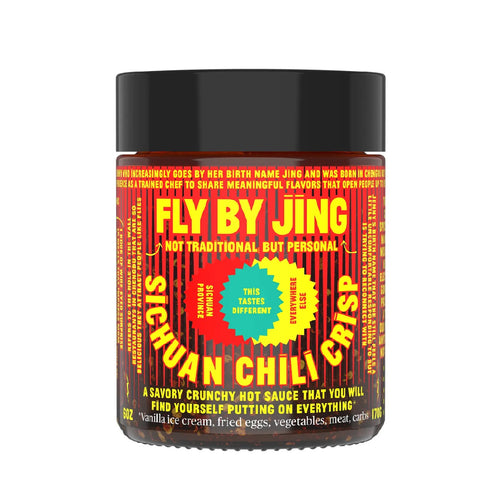 Fly by Jing Zhong Sauce. Distributed by Alpha Omega Imports