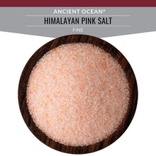 Load image into Gallery viewer, Ancient Himalayan Pink Mineral Salt, Fine Grain - Boutique Glass Jar (6.5 oz). Distributed by Alpha Omega Imports
