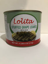 Load image into Gallery viewer, Lolita Stuffed Vine Leaves: Delicious, Nutritious, and Low-Calorie Snack Option  (Dolma),  4 lbs 6 oz (2 kg)
