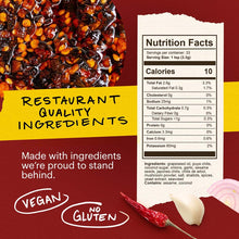 Cargar imagen en el visor de la galería, Momofuku Chili Crunch Nutrition facts. Distributed by Alpha Omega Imports
