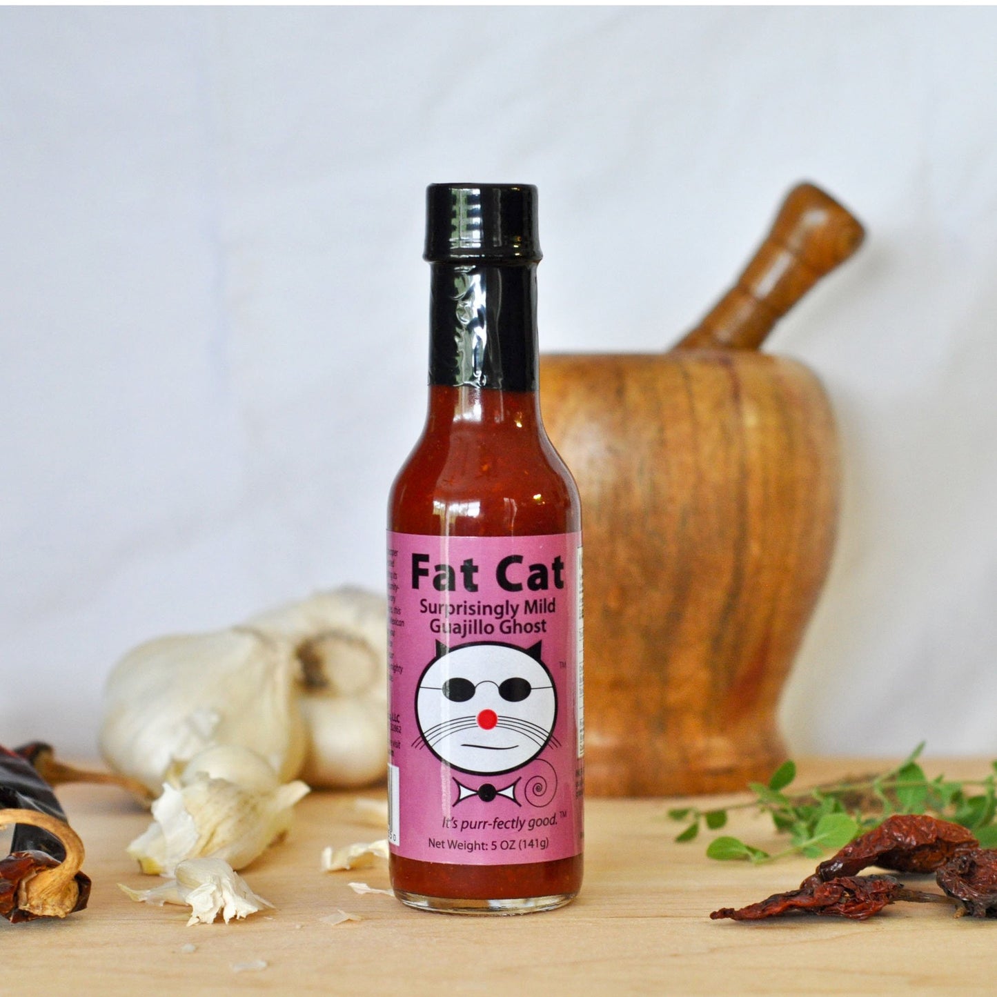 Fat Cat Surprisingly Mild Guajillo Ghost – Tex-Mex Hot Sauce (5 oz.)