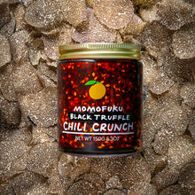 Load image into Gallery viewer, Momofucu Black Truffle Chili Crunch. Distributed by Alpha Omega Imports
