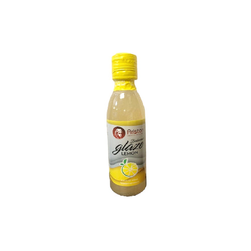 Ariston Lemon infused Balsamic Glaze 8.45 fl oz. Distributed by Alpha Omega Imports