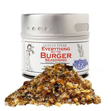 Load image into Gallery viewer, Everything But The Burger Seasoning | All Natural | Non GMO | 1.9 oz (54 g) | Gourmet Spice Mix | Small Batch | Artisanal Rub | Seasoning Pack | Magnetic Tin |
