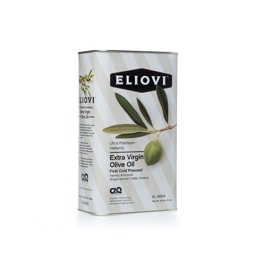 Eliovi Extra Virgin Olive Oil from Crete Greece. First cold pressed, premium quality