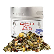 Load image into Gallery viewer, Everything But the Pizza Seasoning | All Natural | Non GMO | 1.0 oz (28 g) | Gourmet Spice Mix |  Artisanal Rub | Seasoning Pack | Magnetic Tin
