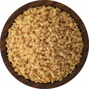 Roasted Garlic flavored Sea Salt, distributed by Alpha Omega Imports, Inc
