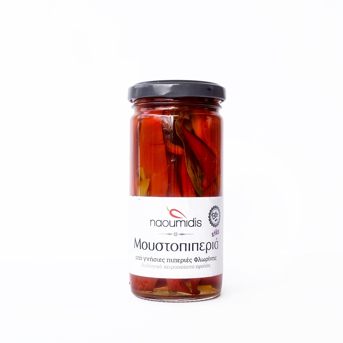Red Pepper Sticks in Must (Moustopiperia) – Organic, Sweet & Tangy (9.2 oz / 260g)