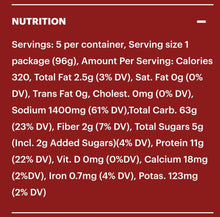 Load image into Gallery viewer, Momofucu Say $ Scallion Noodles, Nutrition Facts. Distributed by Alpha Omega Imports
