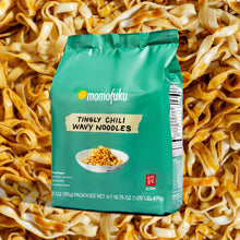 将图片加载到图库查看器，Momofuku Tingly Chili Noodles. Distributed by Alpha Omega Imports
